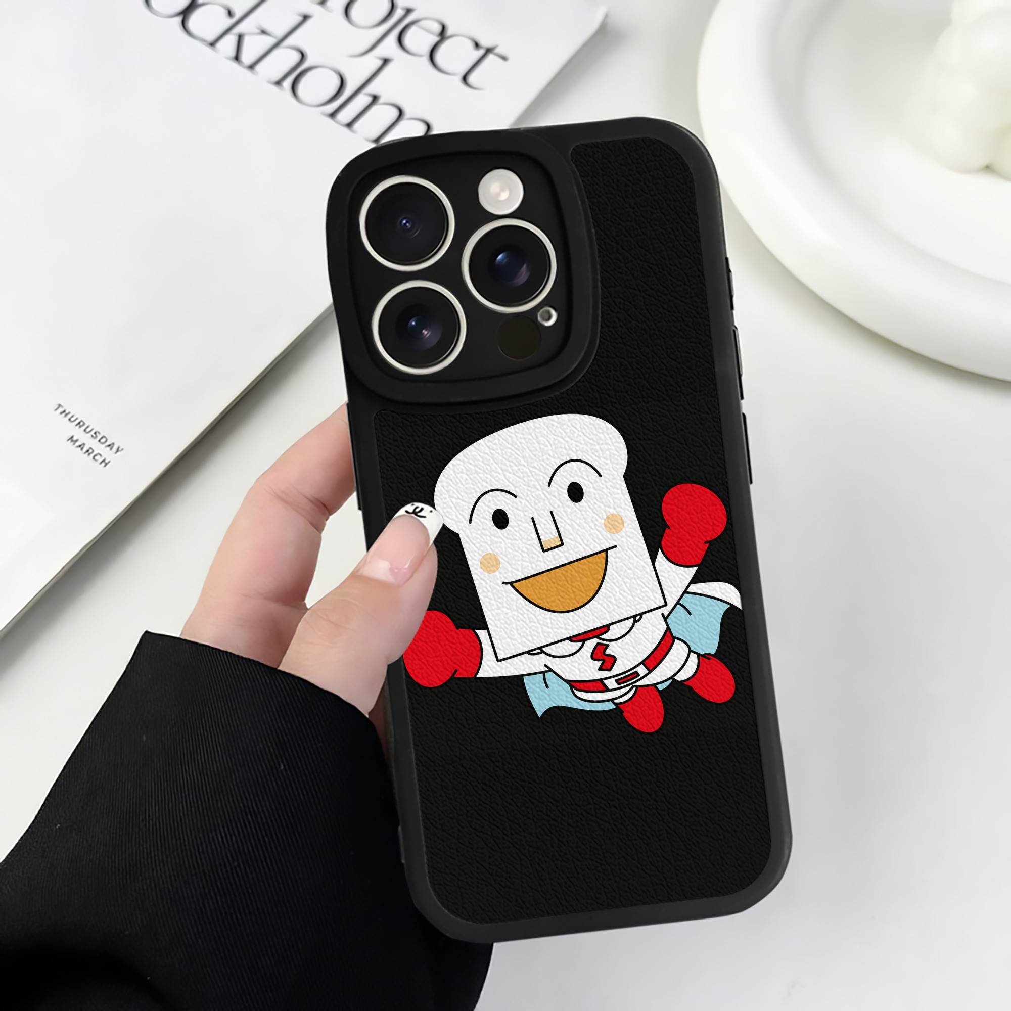 （画像用） アンパンマン Anpanman 【iPhone 16シリーズ対応】シリコンスマホケース（レザー調） 材質：シリコン
